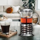 Maestro MR-1662 French Press, 1000 ml, Boroszilikát üveg, Francia sajtolós, Tea és Kávéfőző