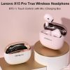 Lenovo X15 Pro Bluetooth 5.1 Vezeték Nélküli Fülhallgató Töltőtokkal, Lila