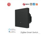 MOES Tuya Smart ZigBee3.0 nyomógombos kapcsoló / jelenetkapcsoló, 1 pólusú,fekete