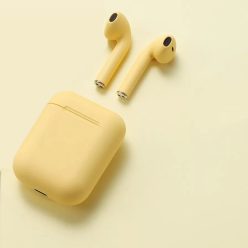   Fejlesztett I12 Bluetooth 5.0 Vezeték Nélküli Fülhallgató Töltőtokkal, Sárga